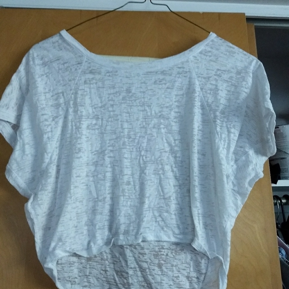 White crop top